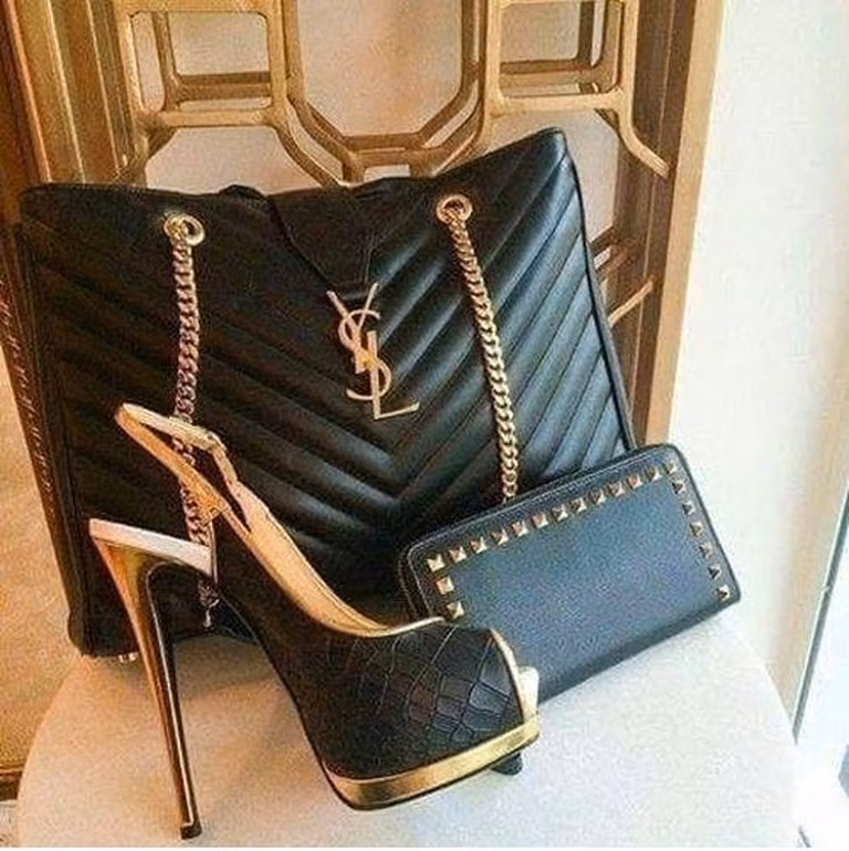 Złoto czarny zestaw od YSL
