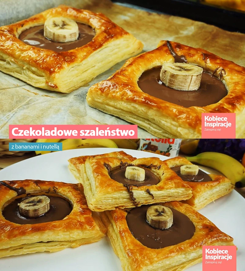 Czekoladowe szaleństwo z bananami i nutellą