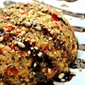 A'la pilaw z komosy ryżowej i soczewicą z sosem balsamicznym