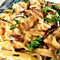 tagliatelle z grzybami leśnymi