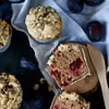 Muffinki ze śliwkami i kruszonką