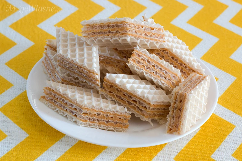 Wafle przekładane kajmakiem - PYCHA!
