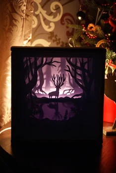 Shadow Box z jeleniem