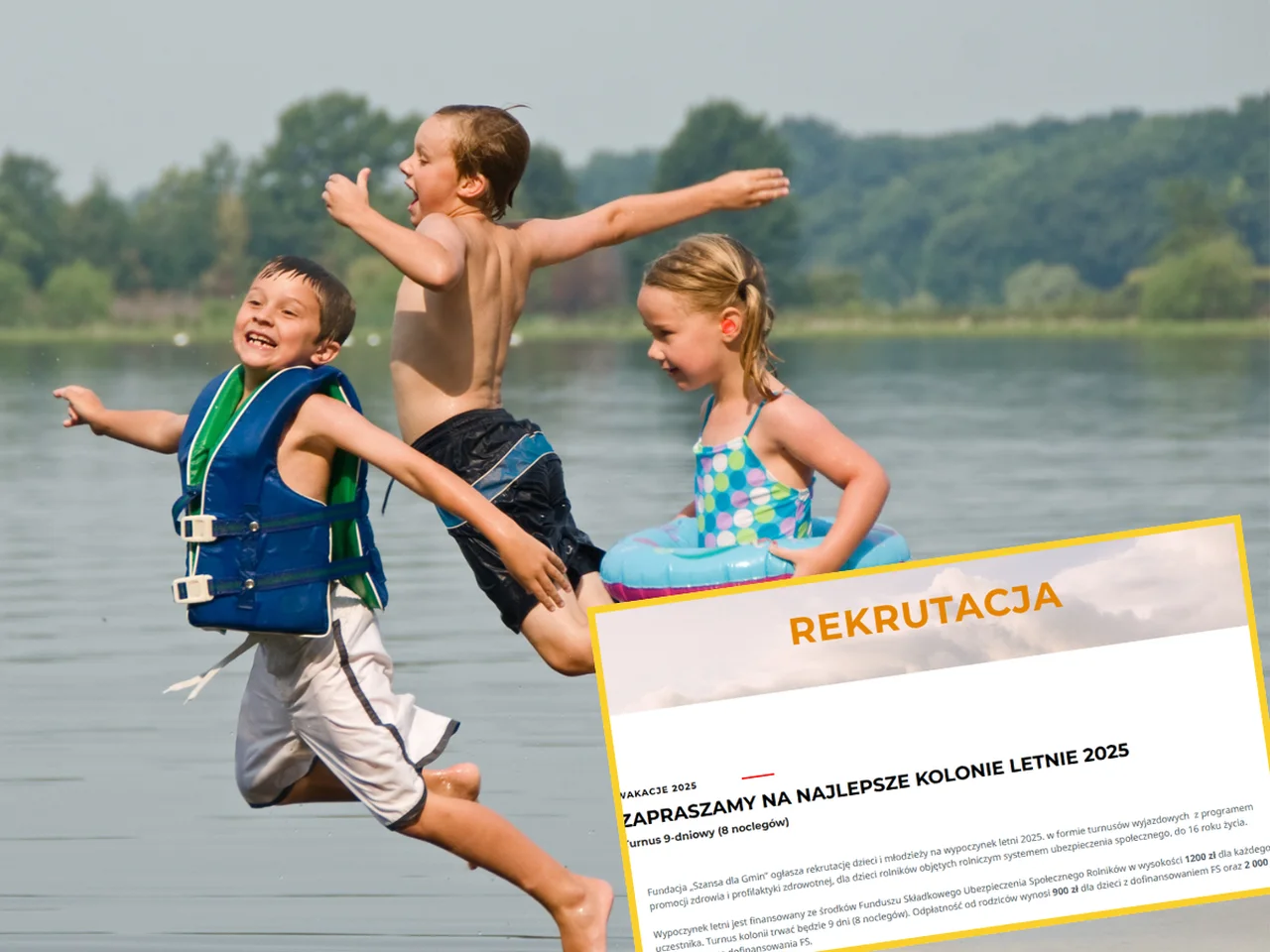 Dofinansowanie na kolonię dla dzieci do 16. roku życia! Te osoby mogą otrzymać 1200 zł dopłaty