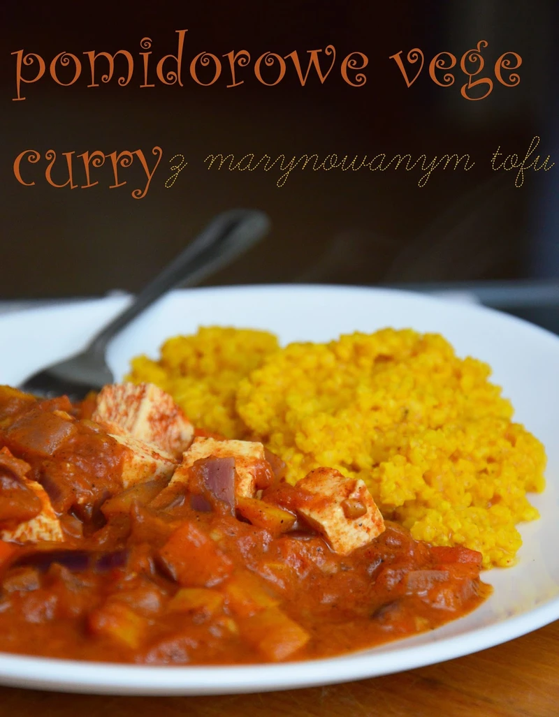 vege curry z marynowanym tofu