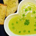 Zupa krem z porów i zielonego groszku