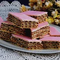 wafel czekoladowo - owocowy (z galaretką)