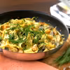 Pappardelle z leśnymi grzybami i dynią w sosie serowo-tymiankowym