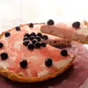 Tarta z kremem z ricotty, mascarpone i wiśniami z syropu