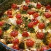 Frittata z brokułem, fetą i pomidorkami