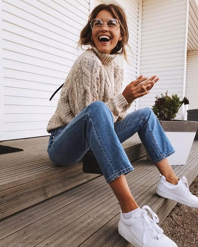 Sweter z golfem