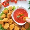 Pieczone nuggets z kurczaka z domowym ketchupem