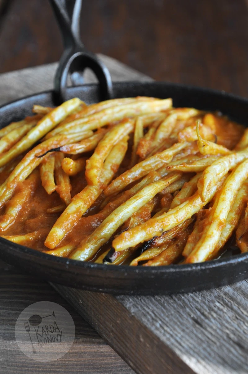 Fasolka szparagowa pieczona w sosie barbecue