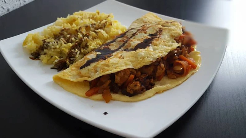 Omlet faszerowany na bogato :)