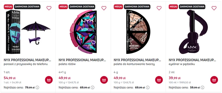 Zdjęcie Ta limitowana kolekcja rozchodzi się błyskawicznie! NYX x Wednesday już w Rossmannie! #2