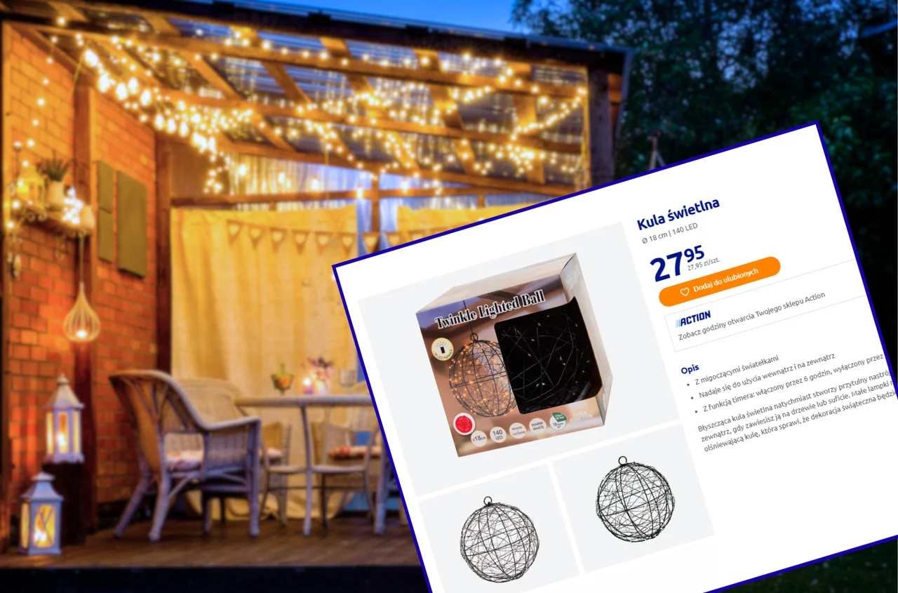 Ta świecąca kula z Action za 28 zł zrobi robotę w święta i nie tylko! Na każdą pogodę, bez prądu, a klimat jak z bajki