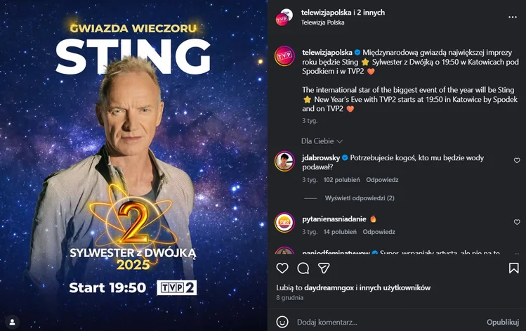 Zdjęcie Kto wystąpi na Sylwestrze z Dwójką 2025/2026? Lista gwiazd robi wrażenie #1