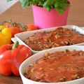 Karkówka zapiekana z pieczarkami i cebulką