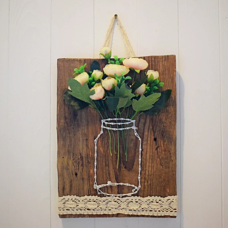 DIY - DEKORACJA ŚCIENNA Z DESKI I GWOŹDZI