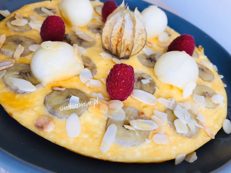 Omlet twarogowy z bananem