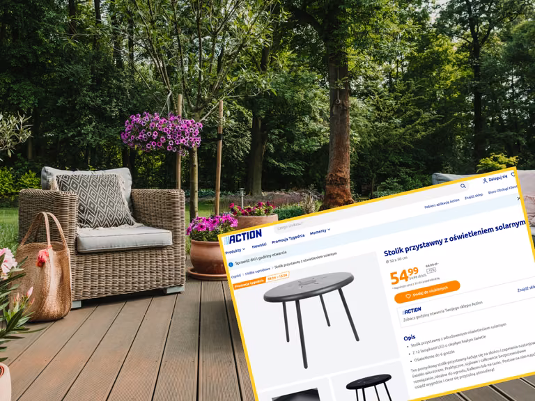 Solarny stolik ogrodowy z Action to okrycie sezonu! Ostatni dzwonek na zakup za 54,99!