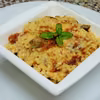 Pasta z kaszy jaglanej z suszonymi pomidorami i kaparami