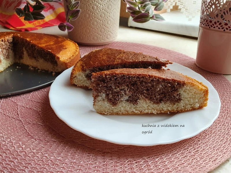 Ciasto kokosowo kakaowe bez jajek i tłuszczu