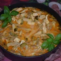Ala stroganoff z boczniakami