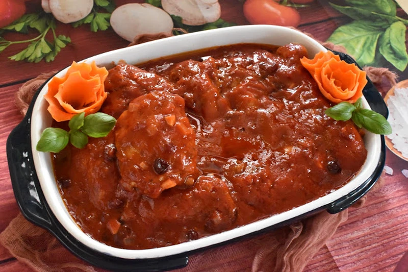 Udka w sosie żurawinowym