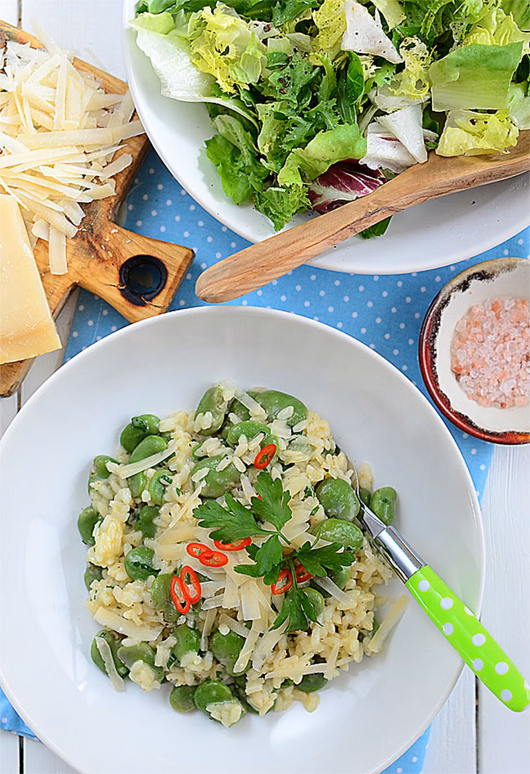 Risotto z bobem