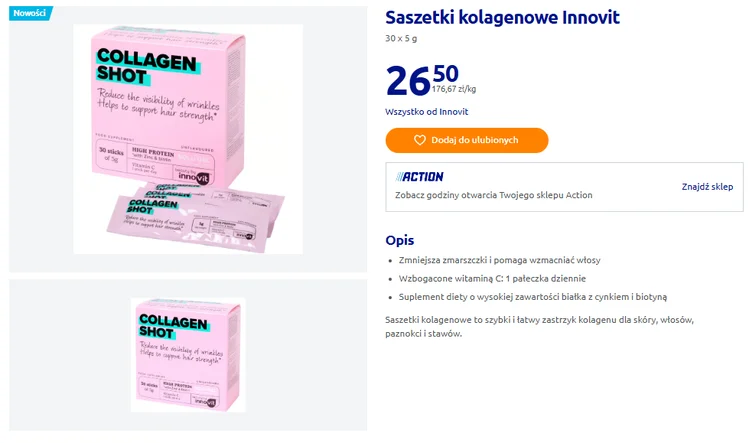 Zdjęcie Te kolagenowe saszetki z Actiona to nowy hit Polek! Włosy i skóra z efektem wow za mniej niż 1 zł dziennie #1