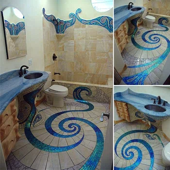 Piękna podłoga w łazience