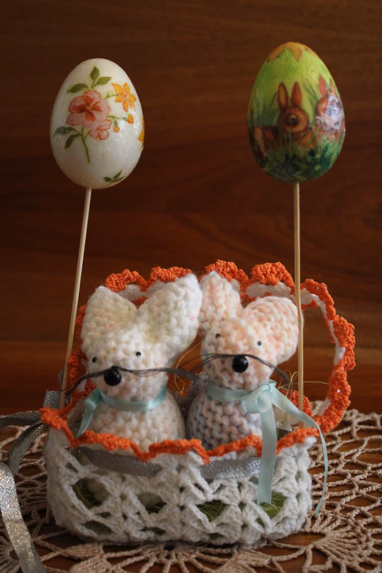 Jajeczka decoupage