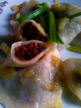 Pierogi z kaszanką