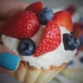 Keto babeczki z budyniem i owocami (Paleo, LowCarb)
