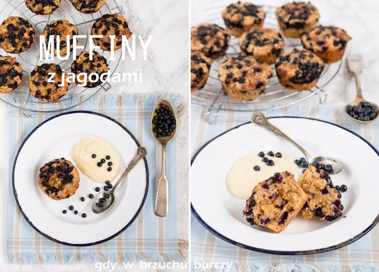 Muffiny z jagodami