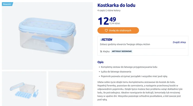 Zdjęcie W Action pojawił się hit na upały. Kosztuje 12 zł i pomaga utrzymać porządek w zamrażarce #1