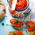 Pasta z pieczonej papryki