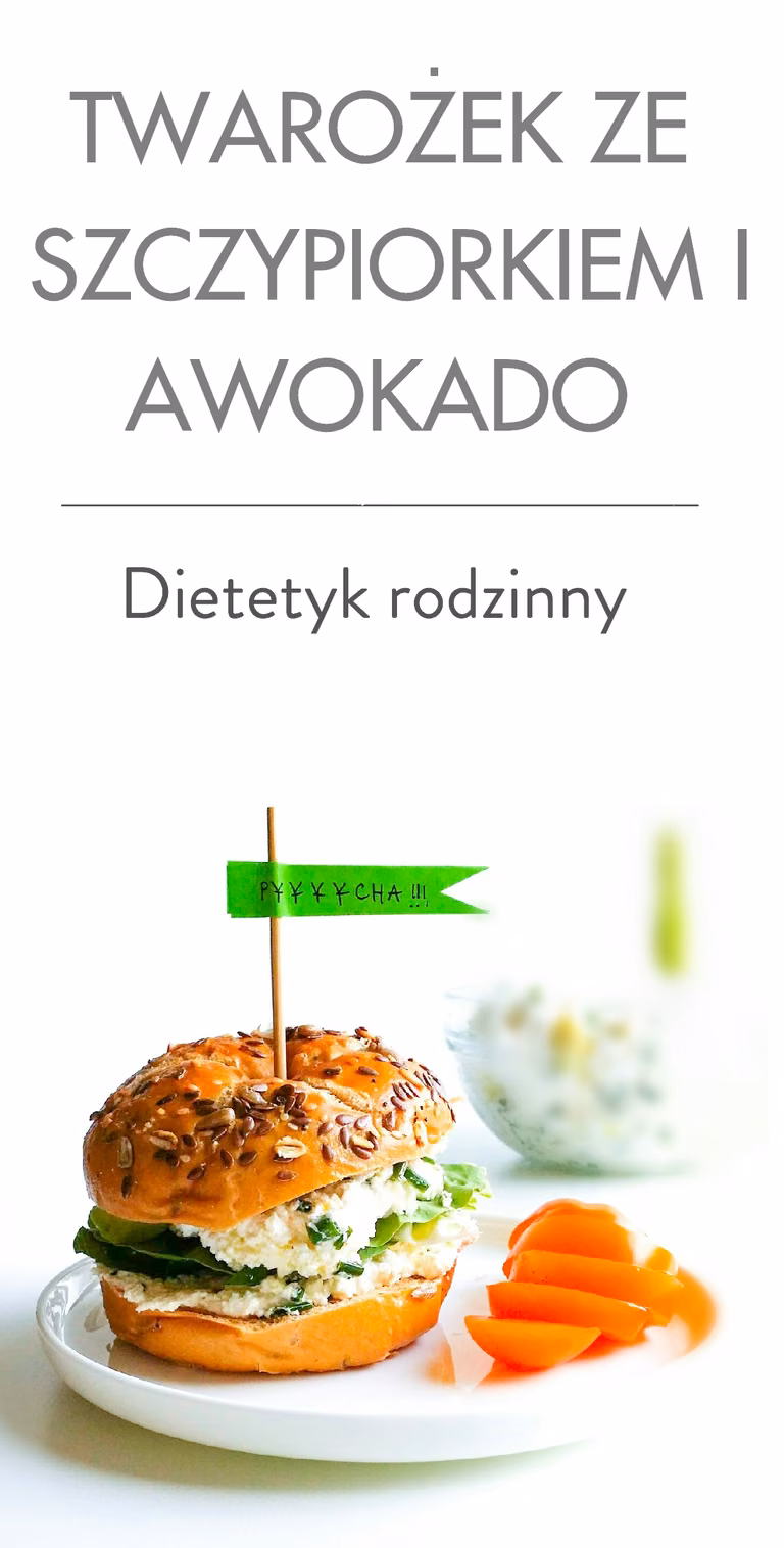 Twarożek ze szczypiorkiem i awokado