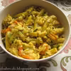 Ryż, fasolka szparagowa i curry