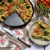 Tarta ze szparagami, brokułem, pomidorkami i mozzarellą
