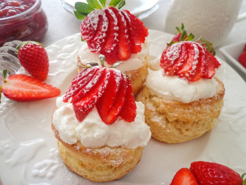 Angielski bułeczki scones na kefirze