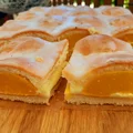 Ciasto z brzoskwiniami i budyniem