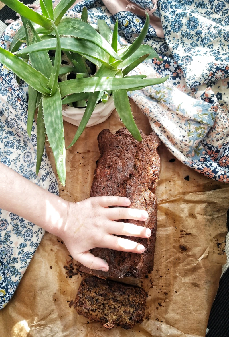 CHLEBEK BANANOWY Z CZEKOLADĄ