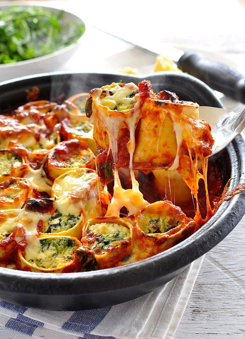 Cannelloni ze szpinakiem