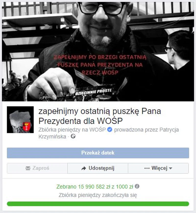 Astronomiczna kwota w puszce Prezydenta Pawła Adamowicza! Nikt się tego nie spodziewał.