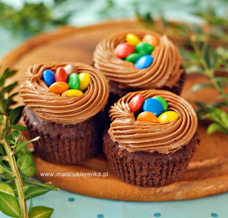 Babeczki brownies z nutellą