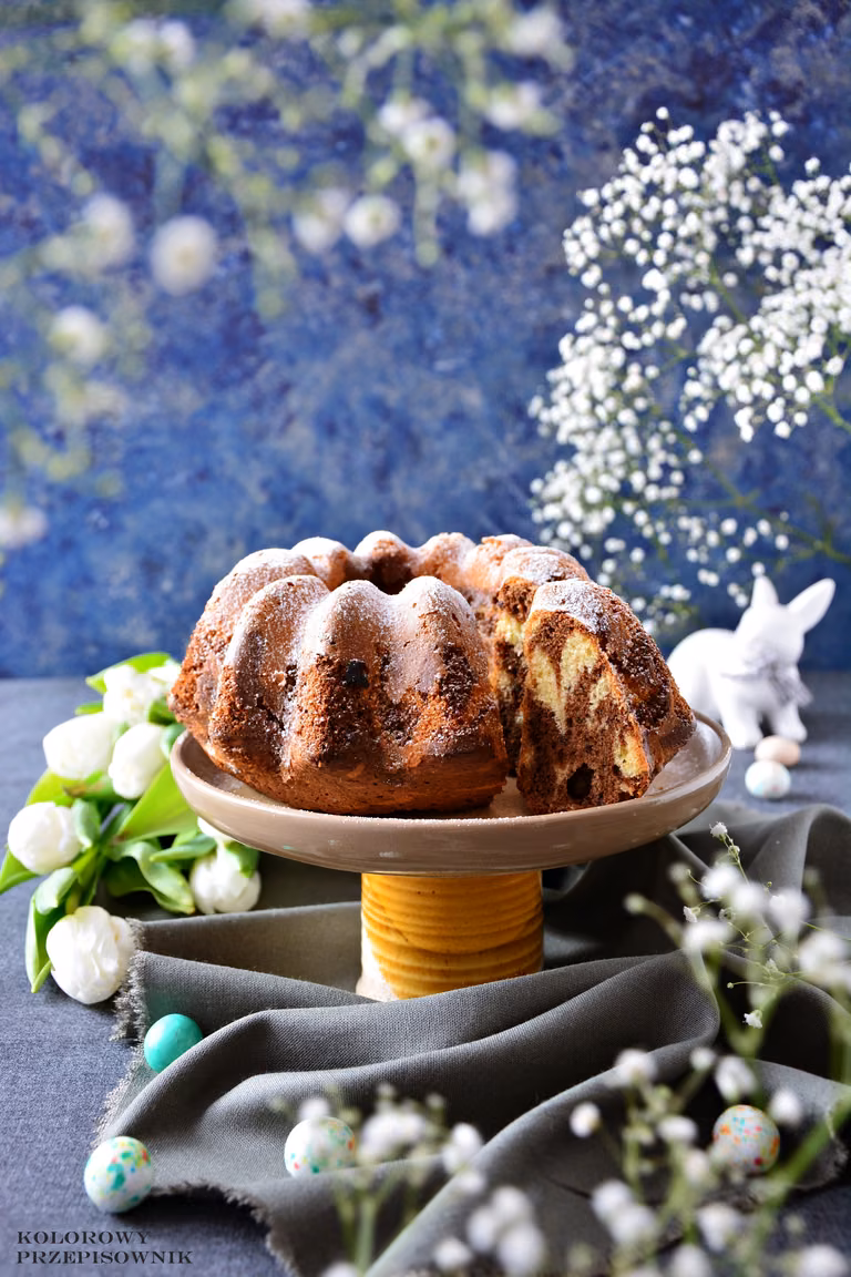 Wielkanocna babka marmurkowa (majonezowa)
