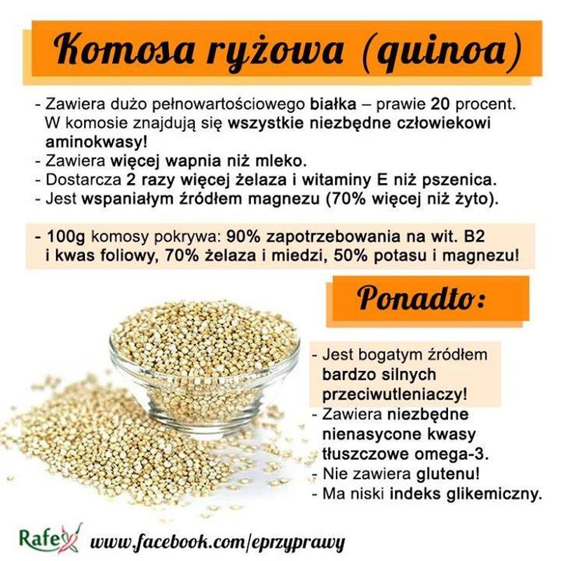 Komosa ryżowa - właściwości