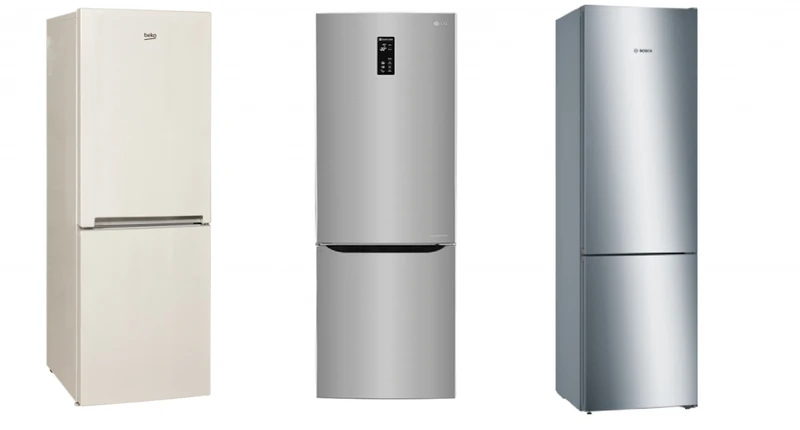 Porównanie lodówek: Bosch KGN39KL35, LG Premium GBB60PZDZS, Beko RCNA 365E30ZX